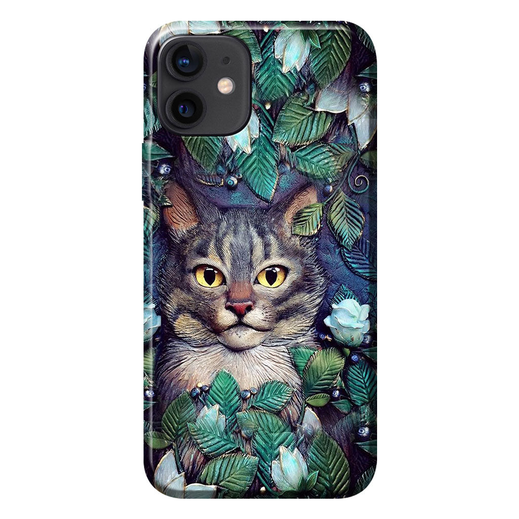Coque de téléphone imprimée en 3D avec des chats amoureux