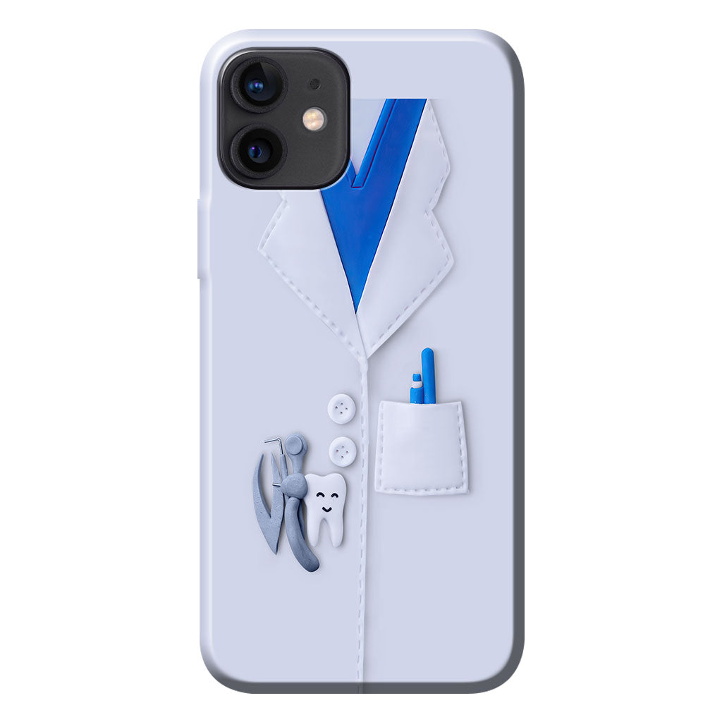 Coque de téléphone personnalisée avec motif dentiste en 3D