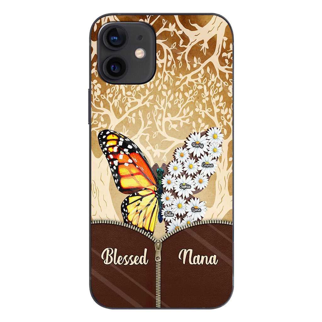 Coque de téléphone personnalisée Butterfly Daisy - Grand-mère