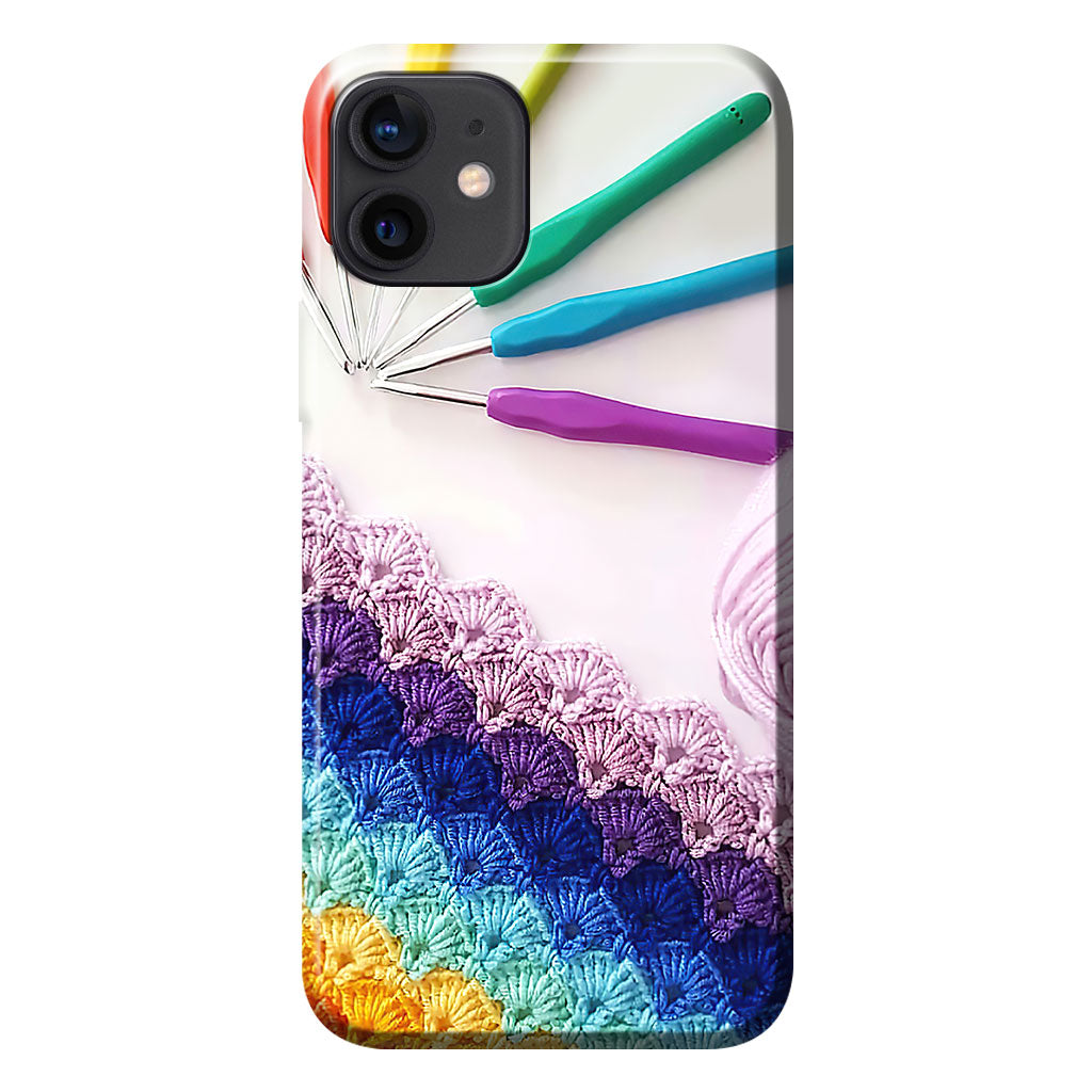 Coque de téléphone imprimée avec motif tricot 3D 062021