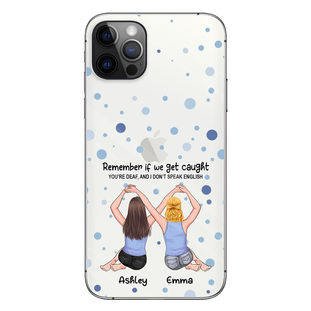 Meilleure amie pour toujours - Cadeau pour sa meilleure amie - Coque de téléphone transparente personnalisée