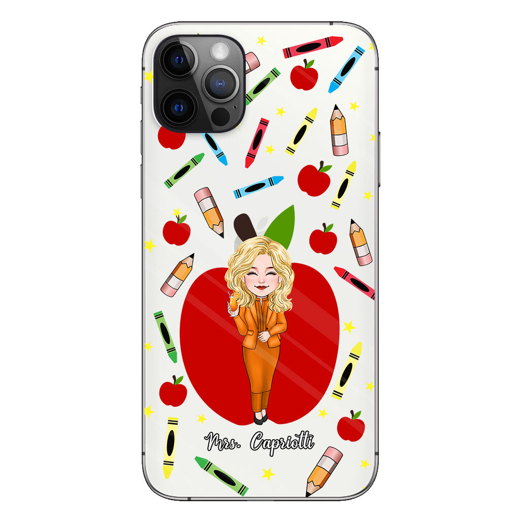 Thank You Teacher - Personalized Teacher Clear Phone Case