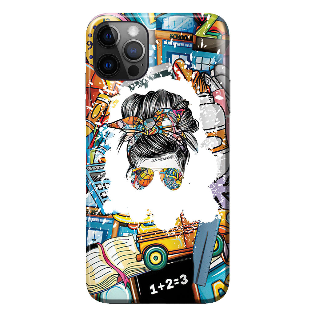 Coque de téléphone personnalisée « Vie d'enseignant »