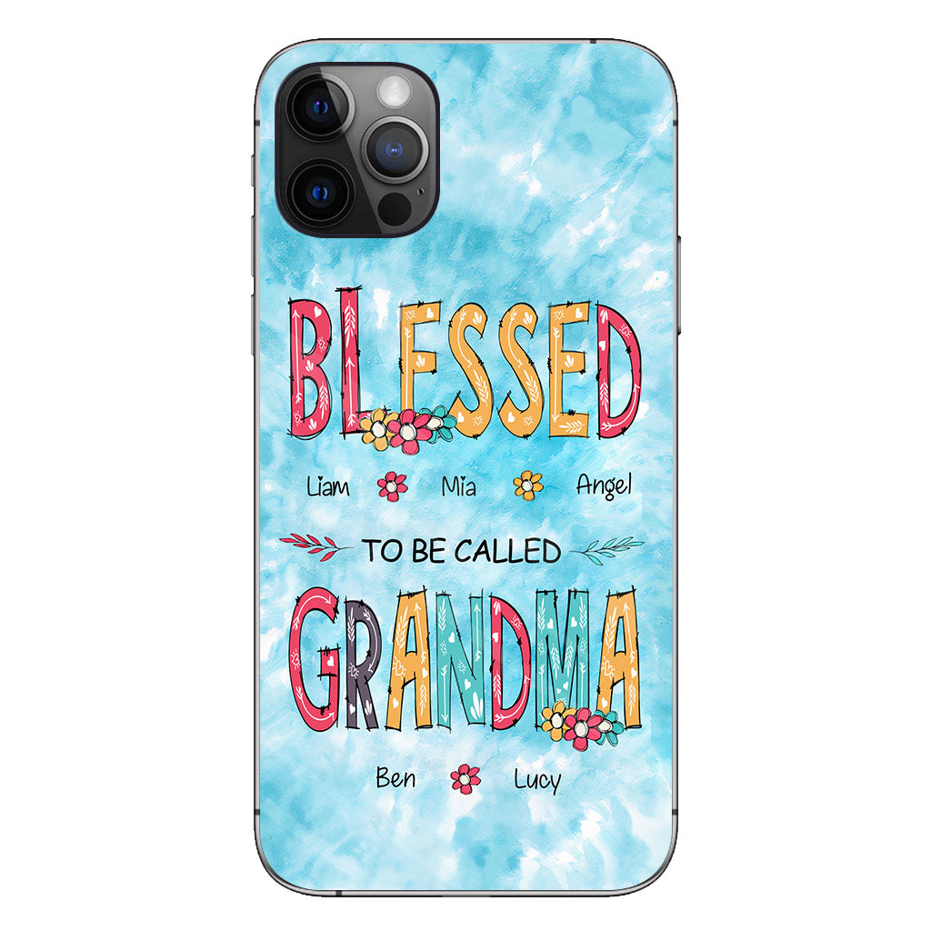 Heureuse d'être appelée grand-mère - Coque de téléphone personnalisée pour grand-mère
