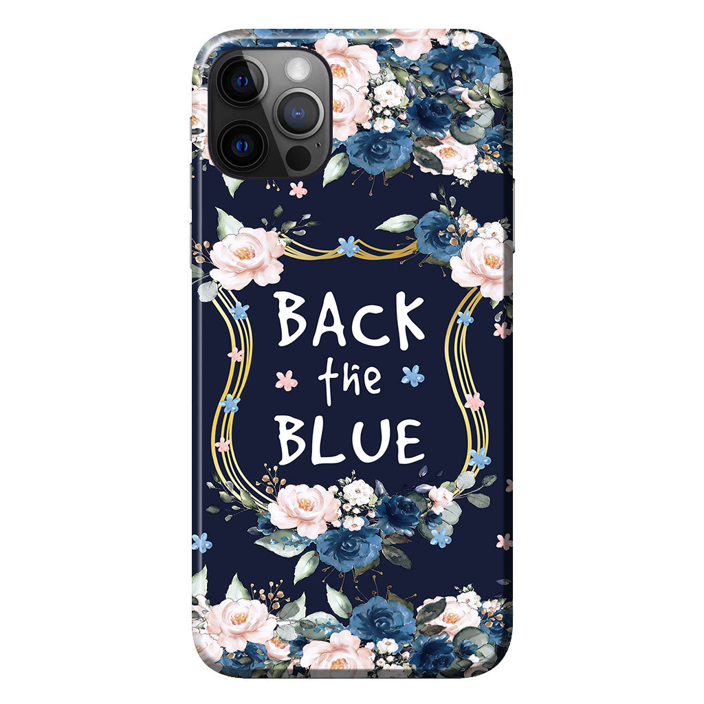 Étui de téléphone pour policier (insigne bleu) 062021