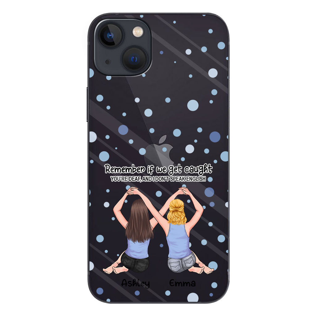 Meilleure amie pour toujours - Cadeau pour sa meilleure amie - Coque de téléphone transparente personnalisée