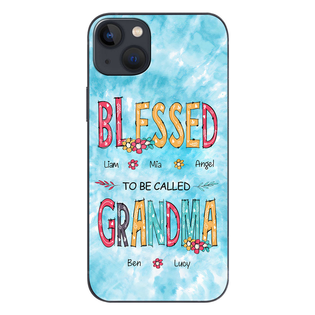 Heureuse d'être appelée grand-mère - Coque de téléphone personnalisée pour grand-mère