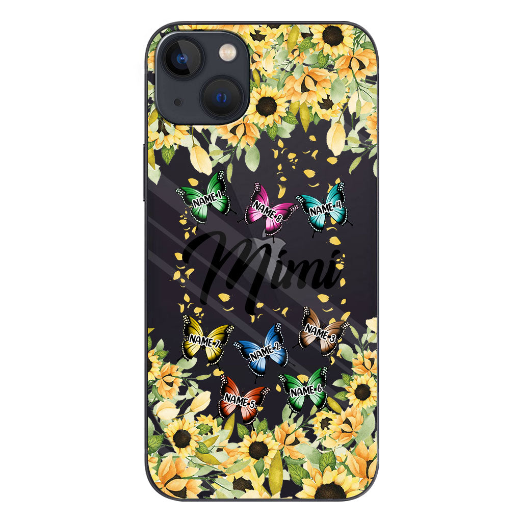 Nous t'aimons - Coque de téléphone transparente personnalisée pour grand-mère