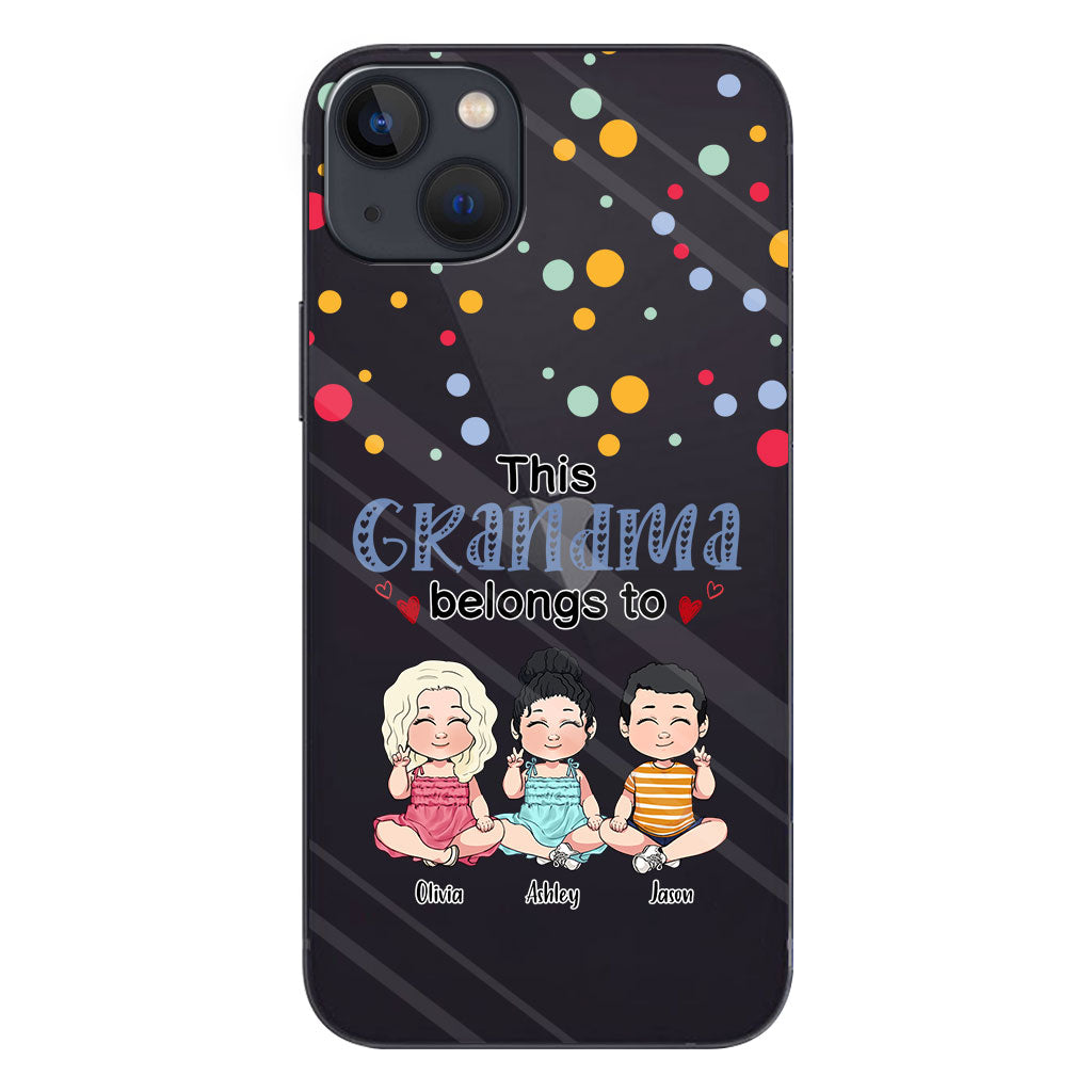 This Grandma Belongs To - Personalized Grandma Clear Phone Case