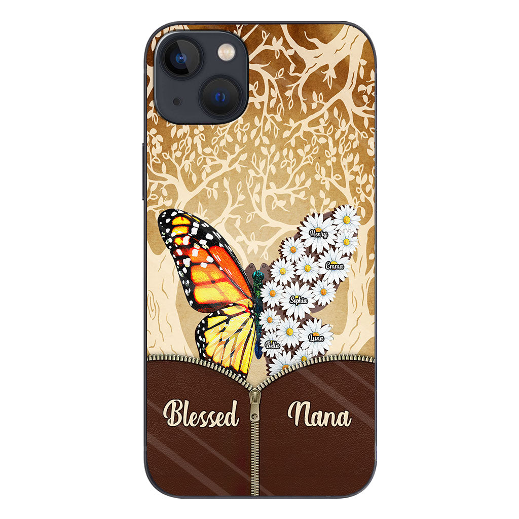 Coque de téléphone personnalisée Butterfly Daisy - Grand-mère
