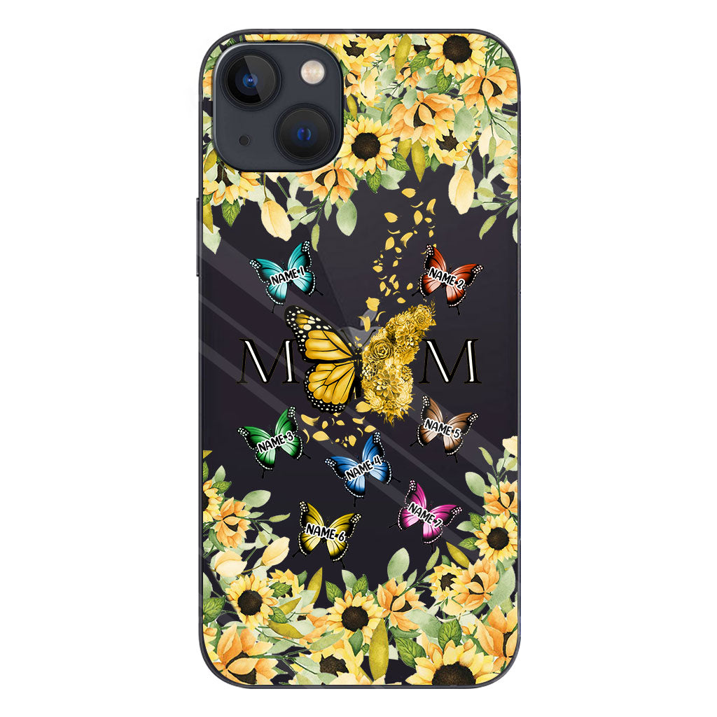 Nous t'aimons - Coque de téléphone transparente personnalisée pour maman