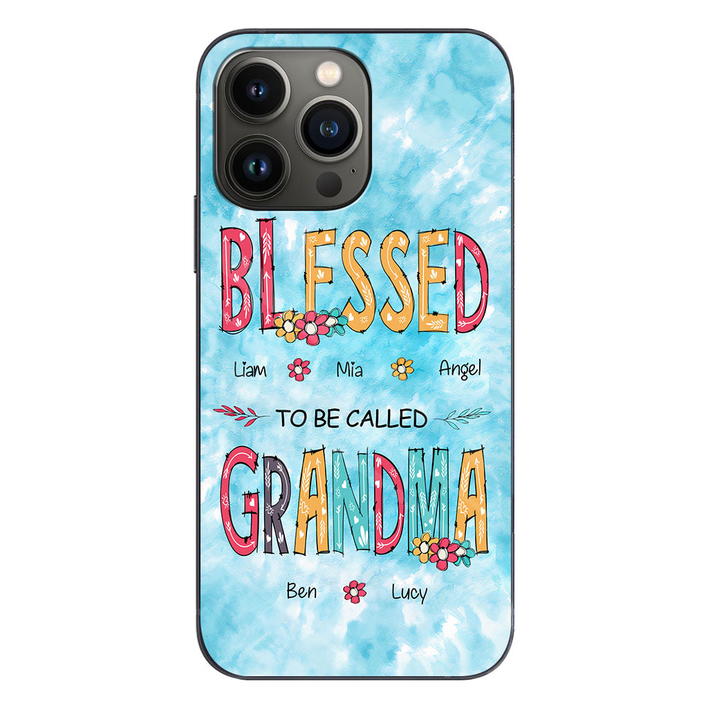 Heureuse d'être appelée grand-mère - Coque de téléphone personnalisée pour grand-mère
