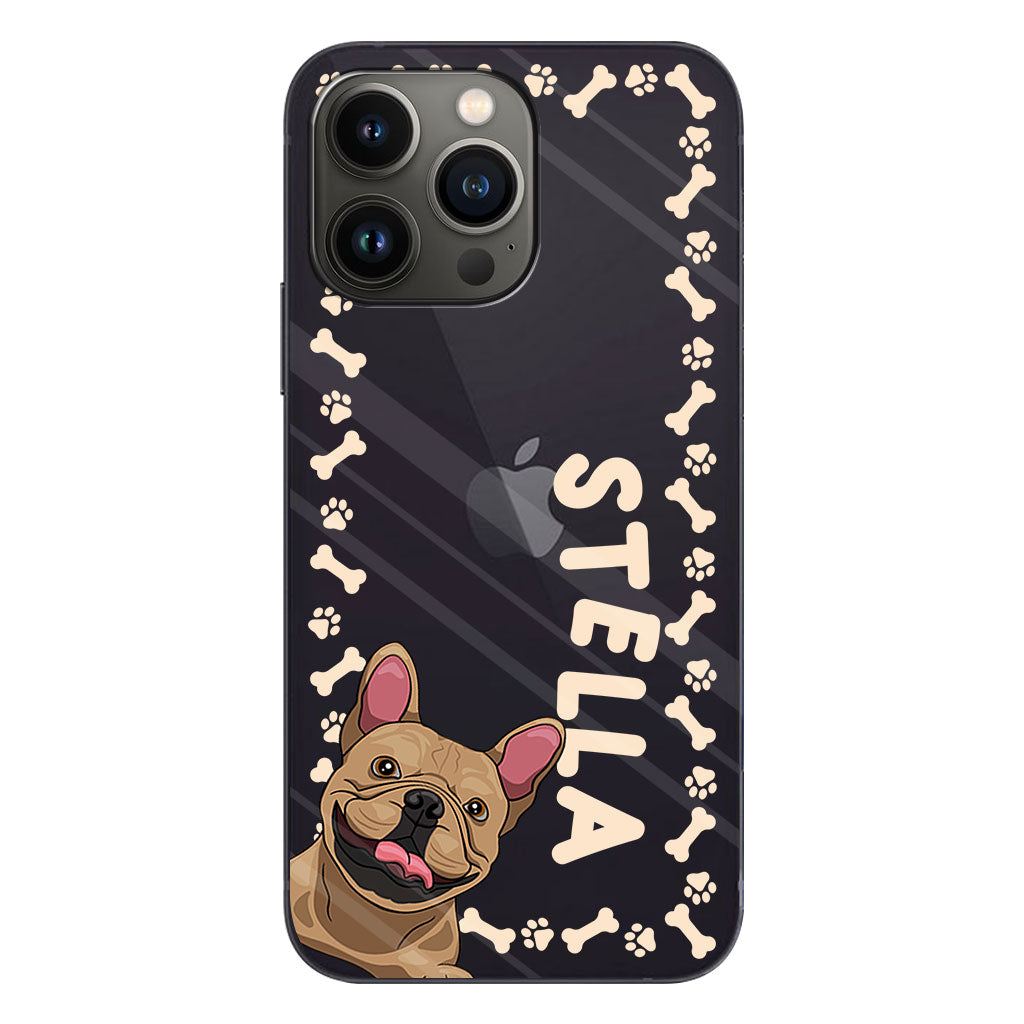 La vie est plus belle avec des animaux de compagnie - Coque de téléphone transparente personnalisée pour chien