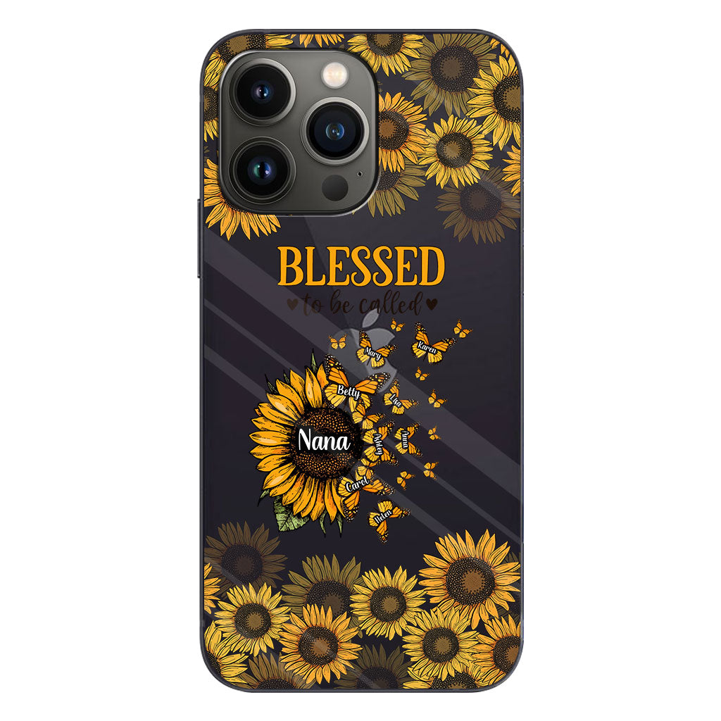 Magnifique tournesol - Cadeau pour grand-mère, maman - Coque de téléphone transparente personnalisée