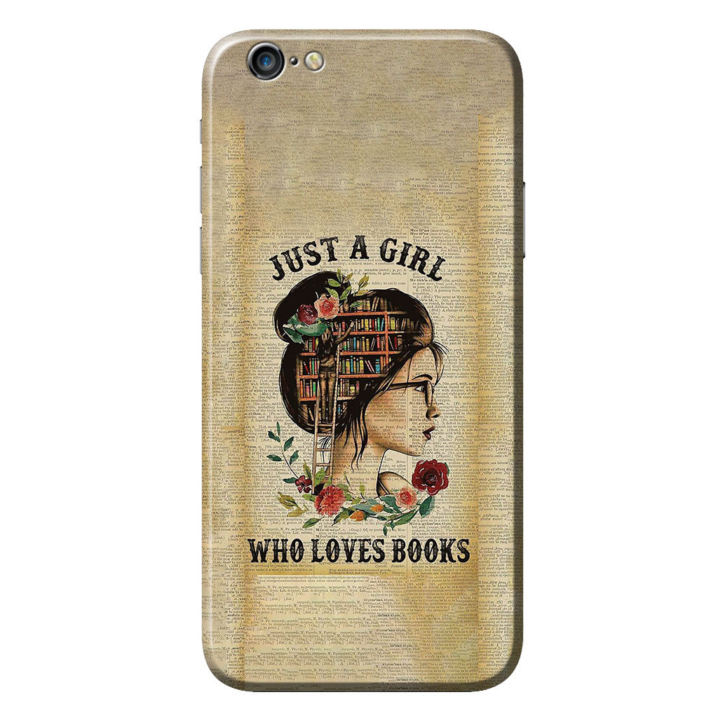 Just A Girl - Book Phone Case
