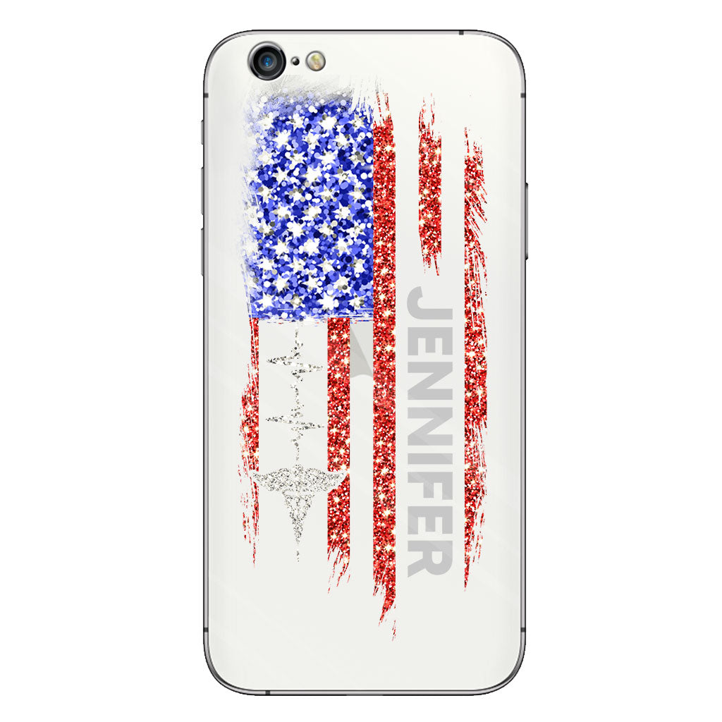 Vie d'infirmière - Étui de téléphone transparent personnalisé pour infirmière