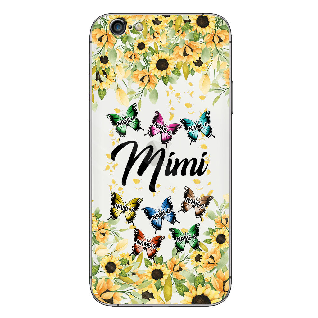 Nous t'aimons - Coque de téléphone transparente personnalisée pour grand-mère