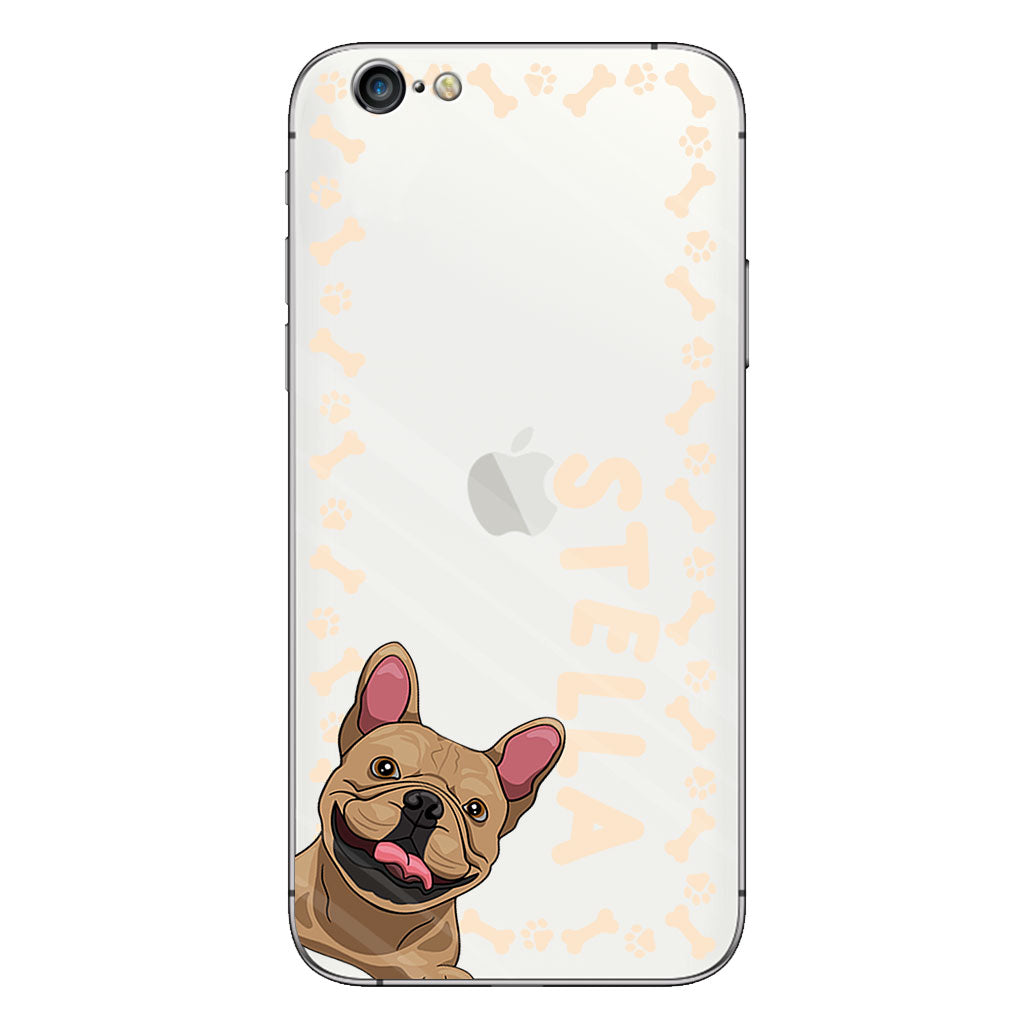 La vie est plus belle avec des animaux de compagnie - Coque de téléphone transparente personnalisée pour chien
