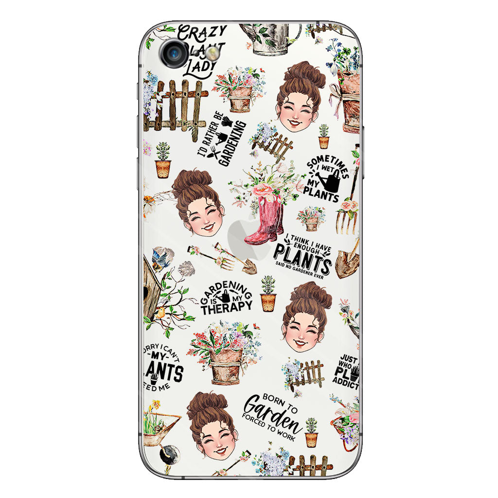 I Did Gardening Since Birth - Personalized Gardening Clear Phone Case