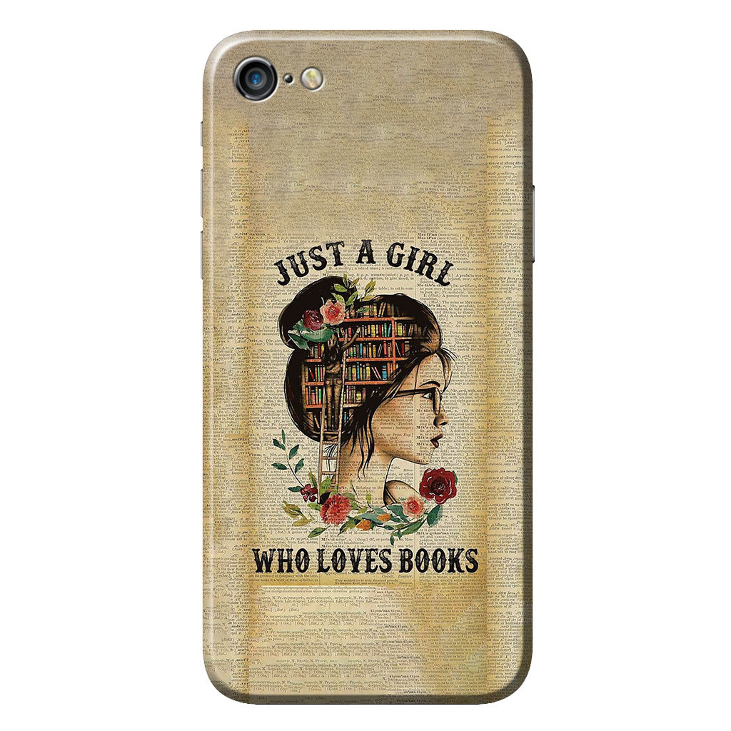 Just A Girl - Book Phone Case