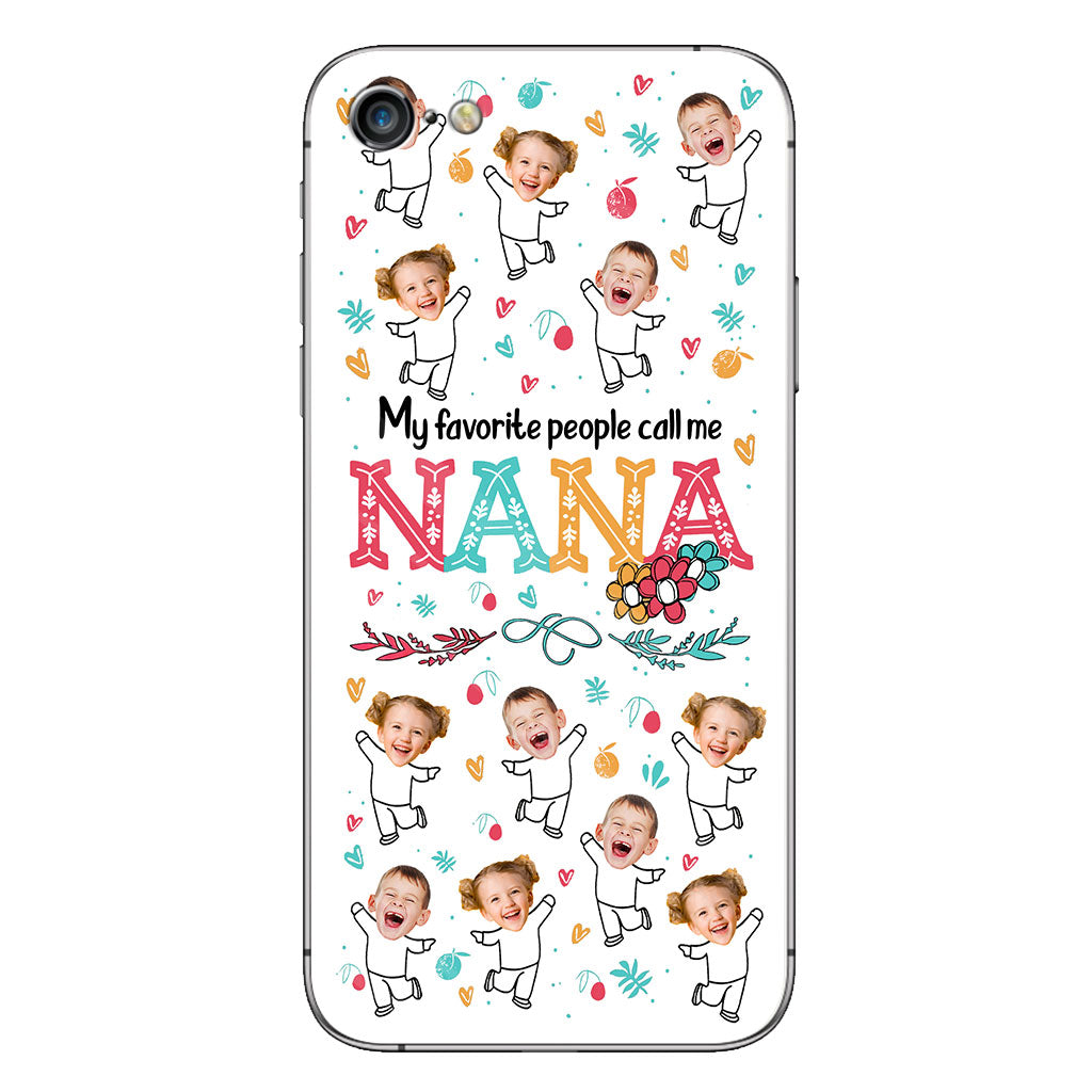 Mes personnes préférées m'appellent Nana - Cadeau pour grand-mère, maman - Coque de téléphone personnalisée