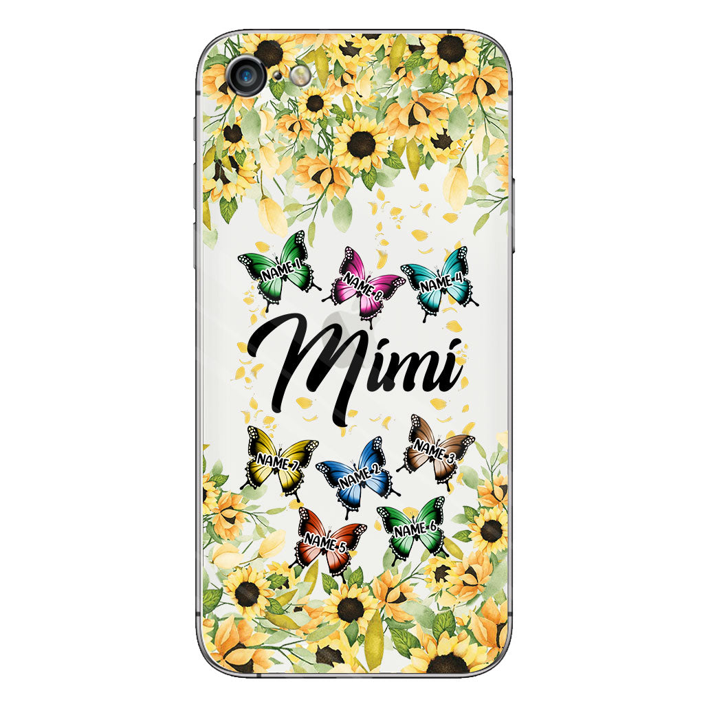 Nous t'aimons - Coque de téléphone transparente personnalisée pour grand-mère