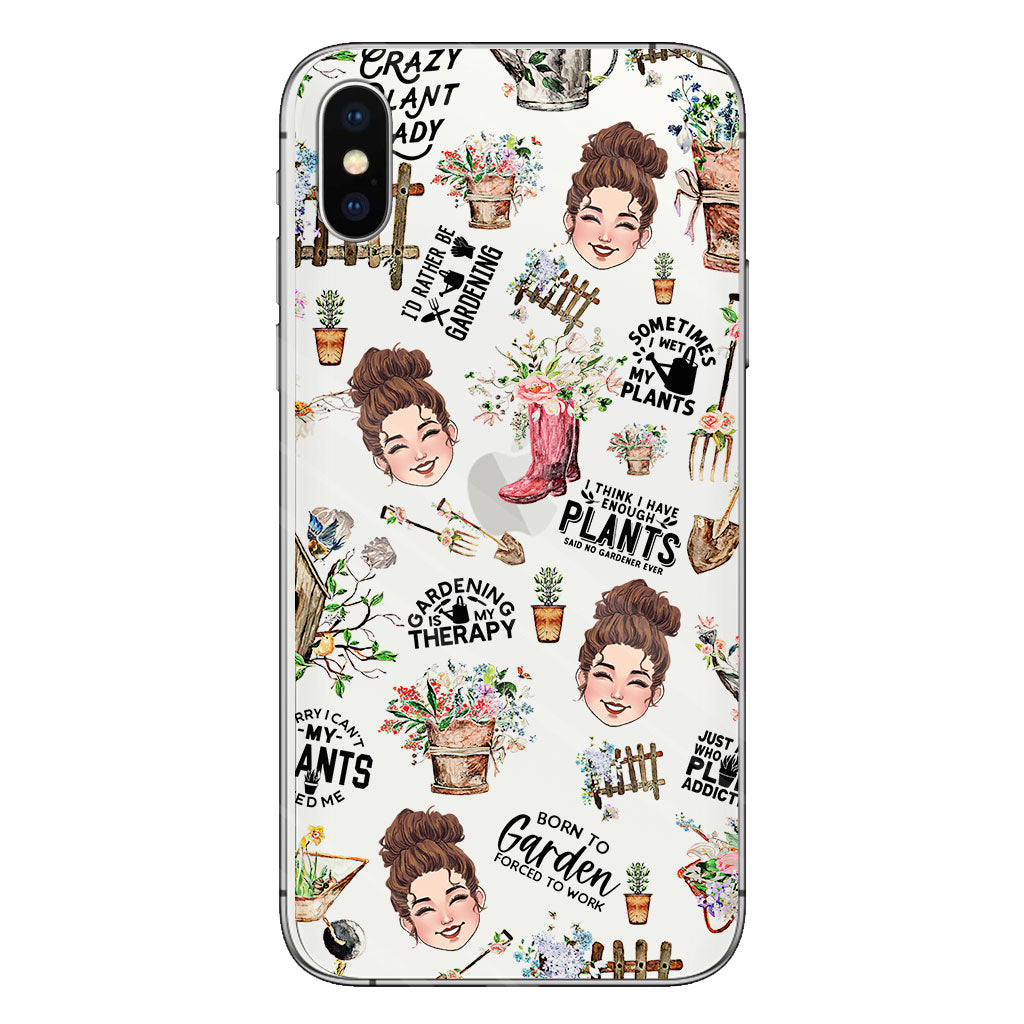 I Did Gardening Since Birth - Personalized Gardening Clear Phone Case