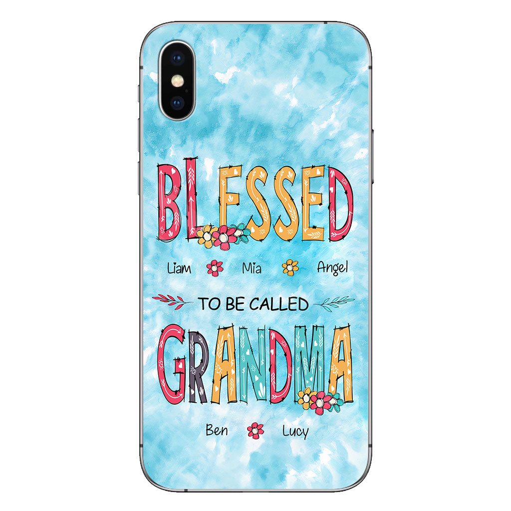Heureuse d'être appelée grand-mère - Coque de téléphone personnalisée pour grand-mère