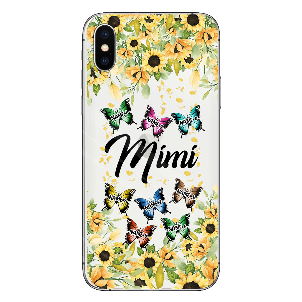 Nous t'aimons - Coque de téléphone transparente personnalisée pour grand-mère