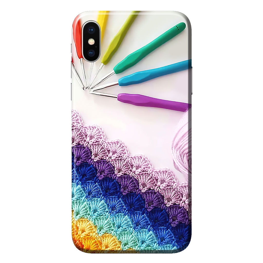 Coque de téléphone imprimée avec motif tricot 3D 062021