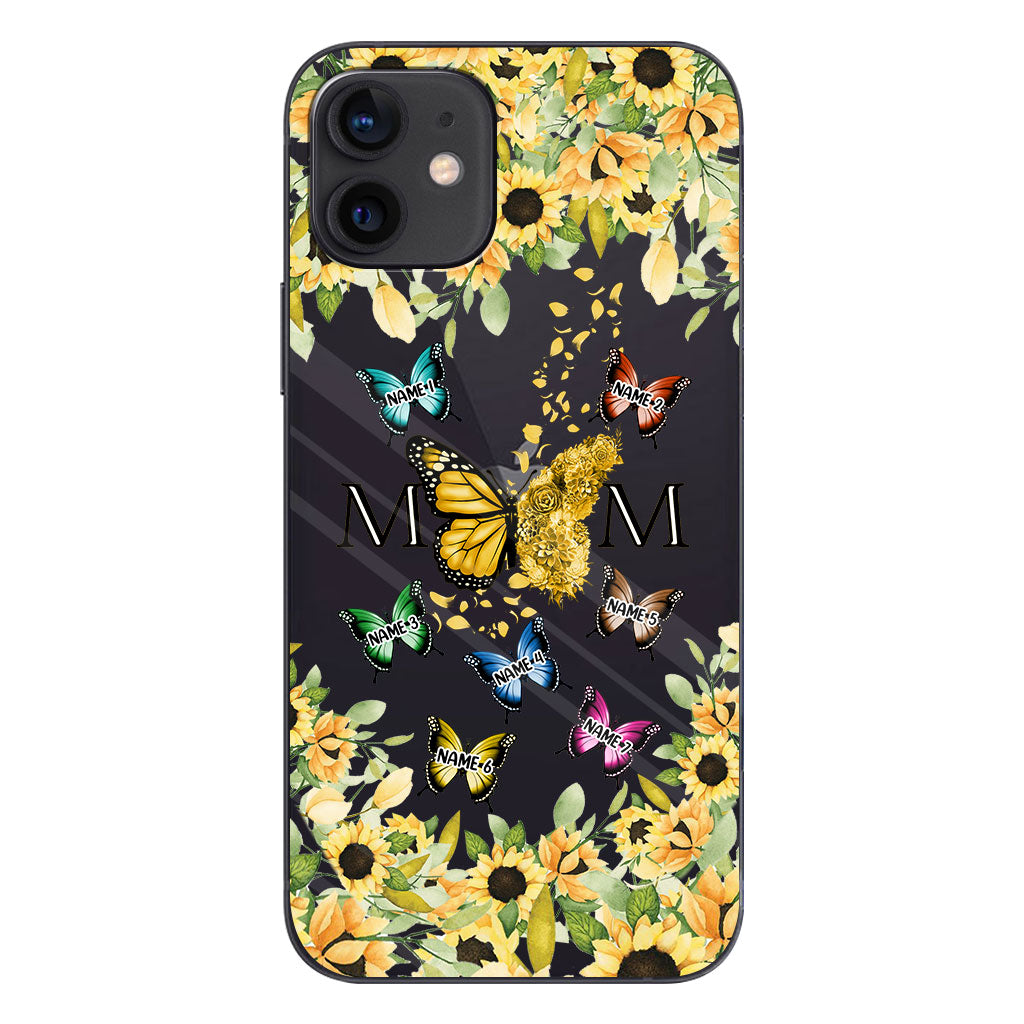 Nous t'aimons - Coque de téléphone transparente personnalisée pour maman