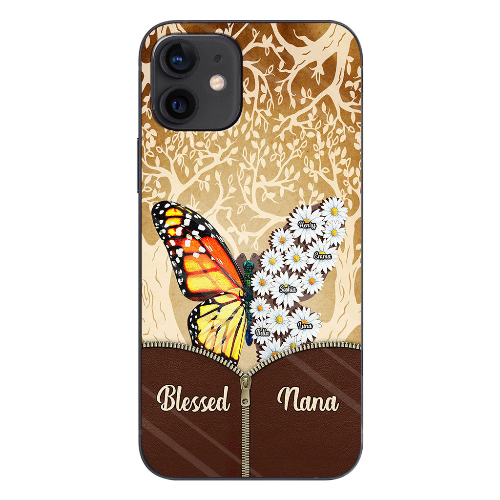 Coque de téléphone personnalisée Butterfly Daisy - Grand-mère
