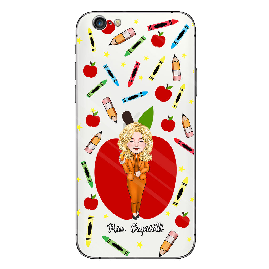 Thank You Teacher - Personalized Teacher Clear Phone Case