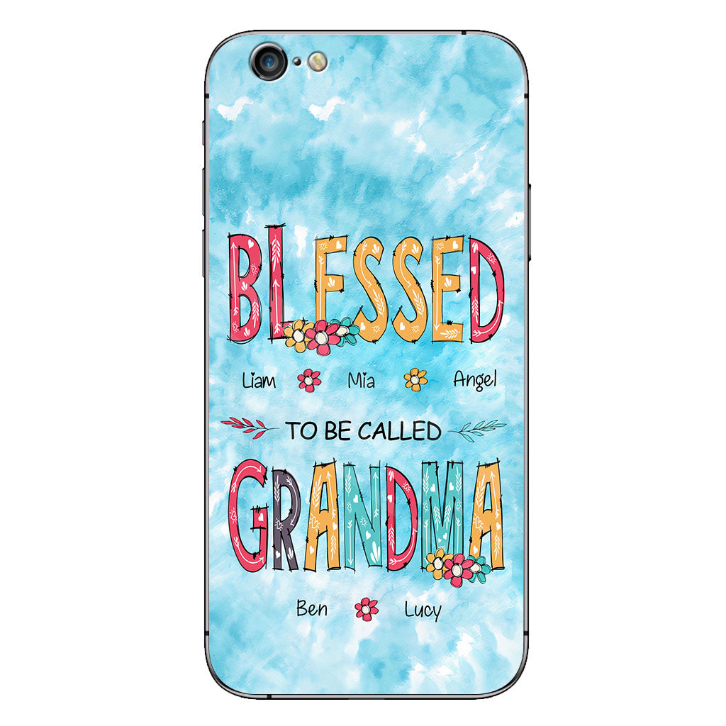 Heureuse d'être appelée grand-mère - Coque de téléphone personnalisée pour grand-mère