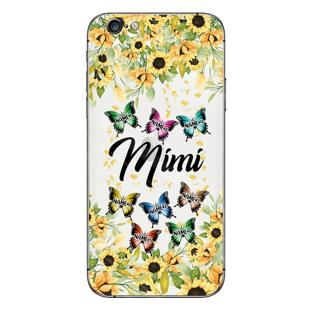 Nous t'aimons - Coque de téléphone transparente personnalisée pour grand-mère