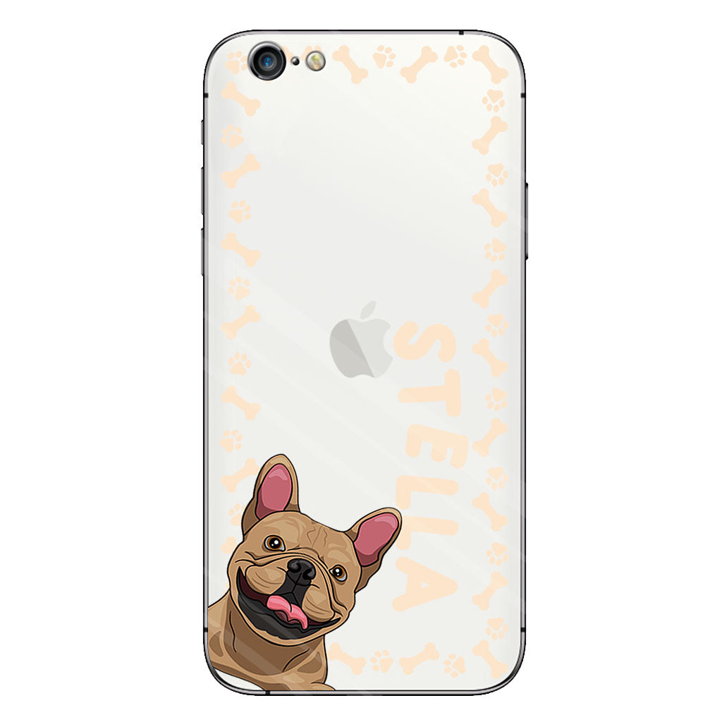 La vie est plus belle avec des animaux de compagnie - Coque de téléphone transparente personnalisée pour chien