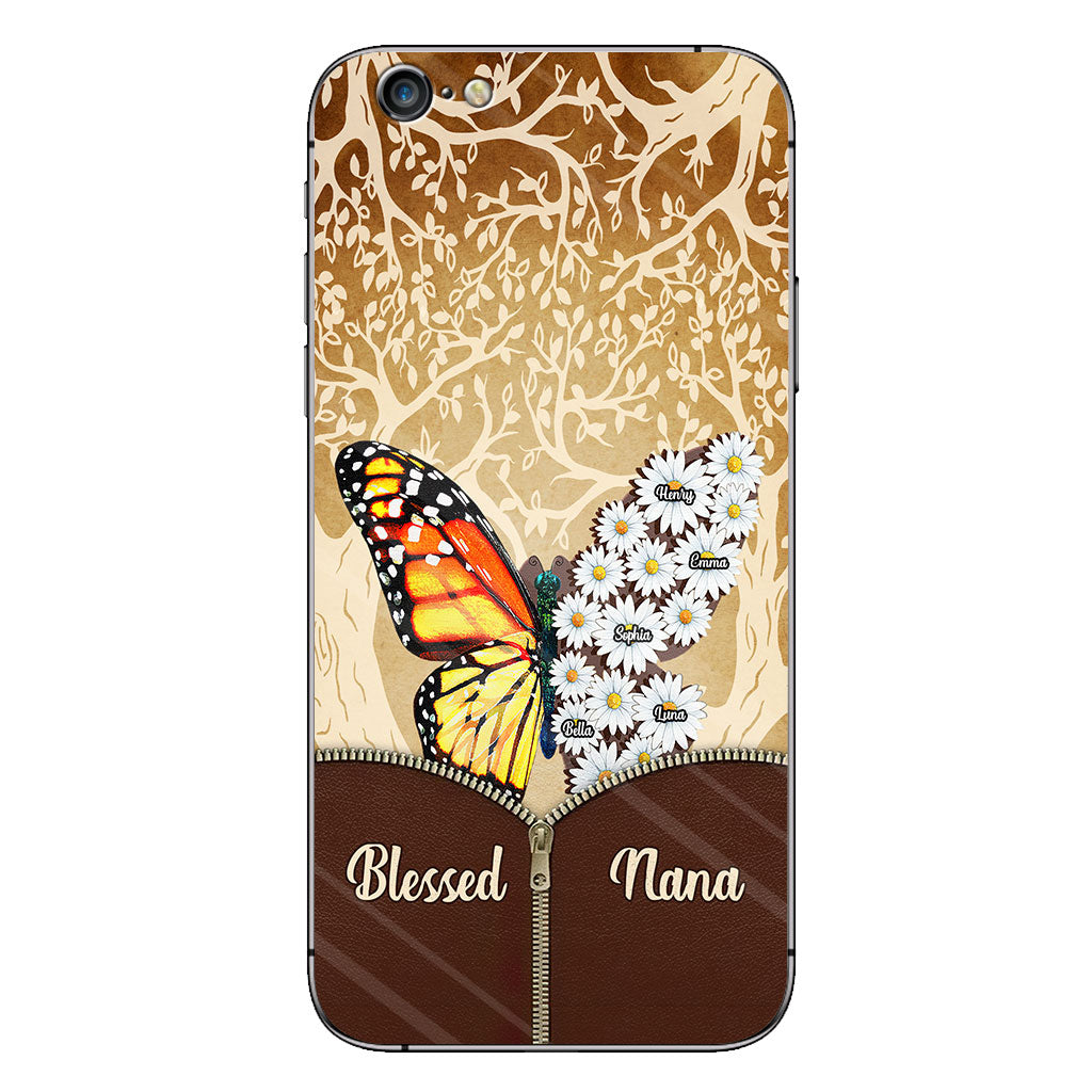 Coque de téléphone personnalisée Butterfly Daisy - Grand-mère
