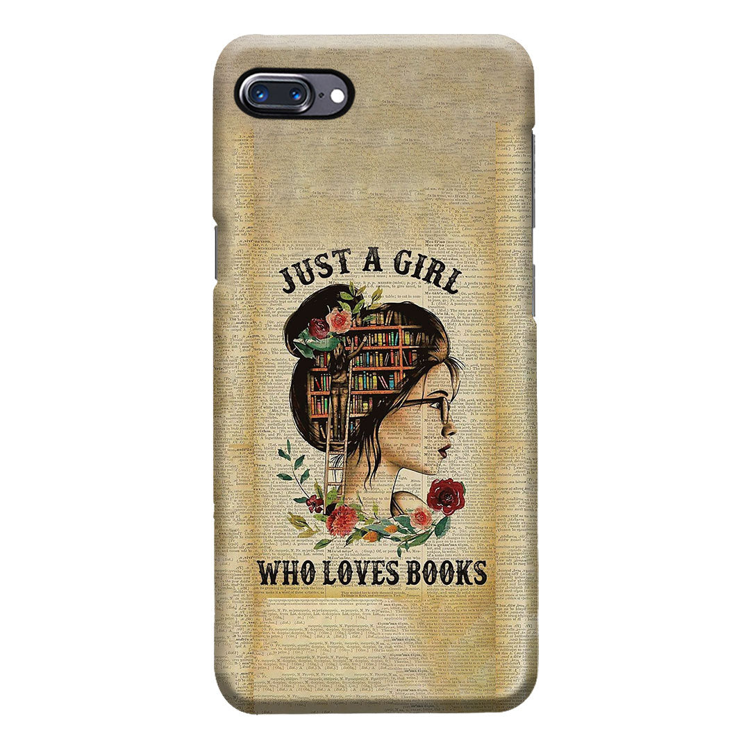 Just A Girl - Book Phone Case