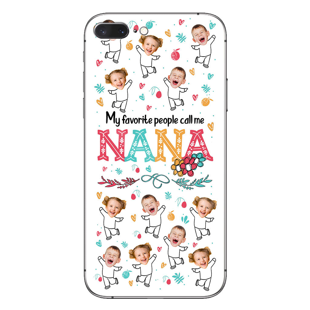 Mes personnes préférées m'appellent Nana - Cadeau pour grand-mère, maman - Coque de téléphone personnalisée