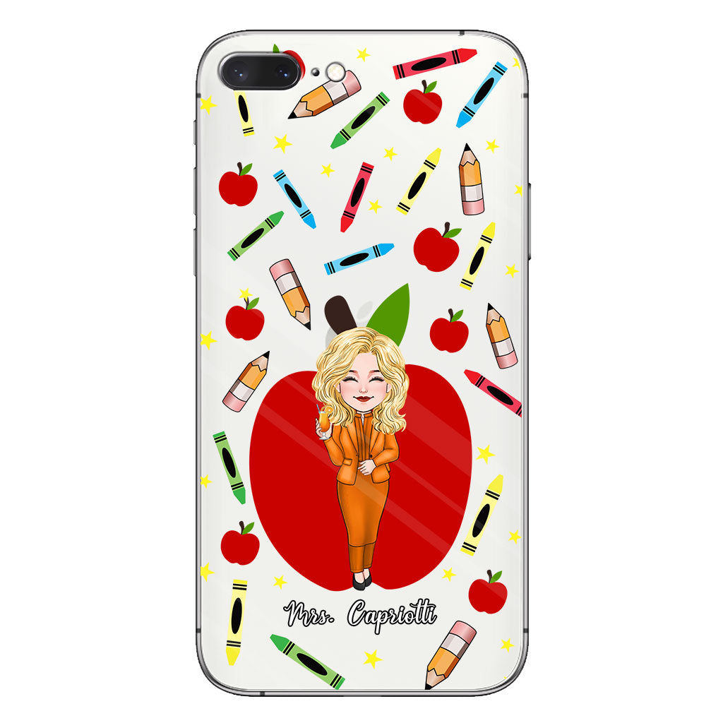 Thank You Teacher - Personalized Teacher Clear Phone Case