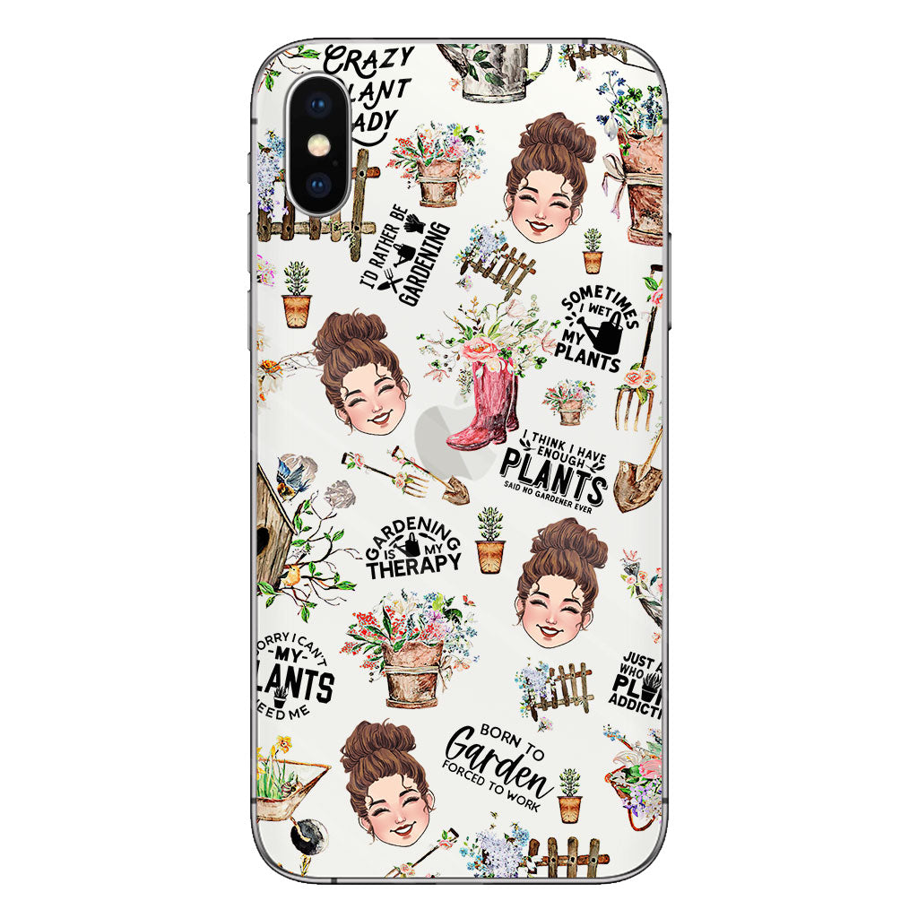 I Did Gardening Since Birth - Personalized Gardening Clear Phone Case