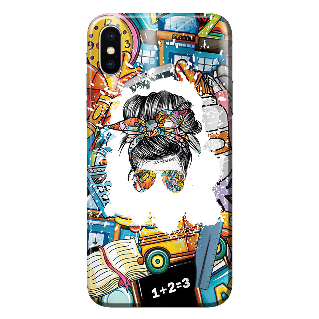 Coque de téléphone personnalisée « Vie d'enseignant »