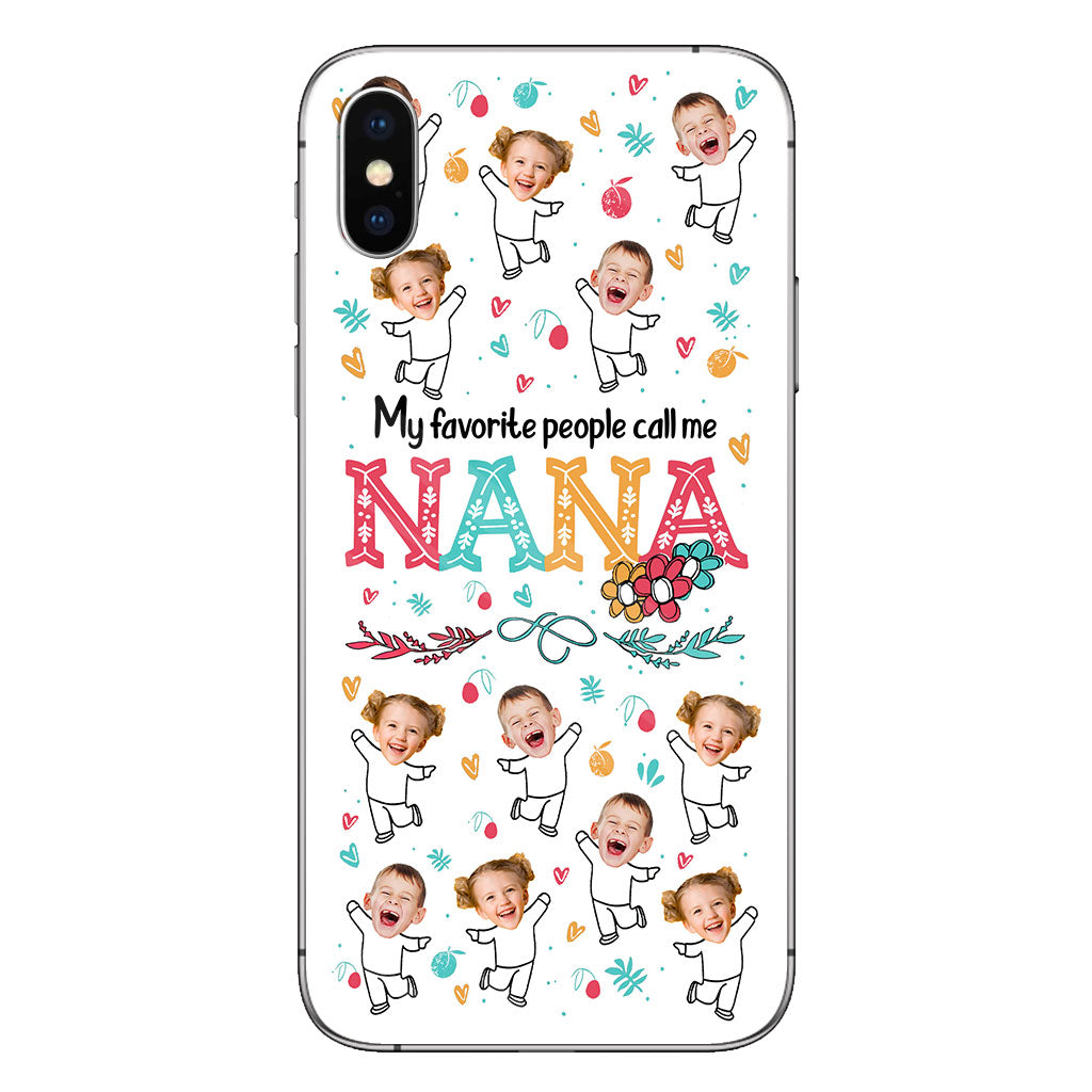 Mes personnes préférées m'appellent Nana - Cadeau pour grand-mère, maman - Coque de téléphone personnalisée