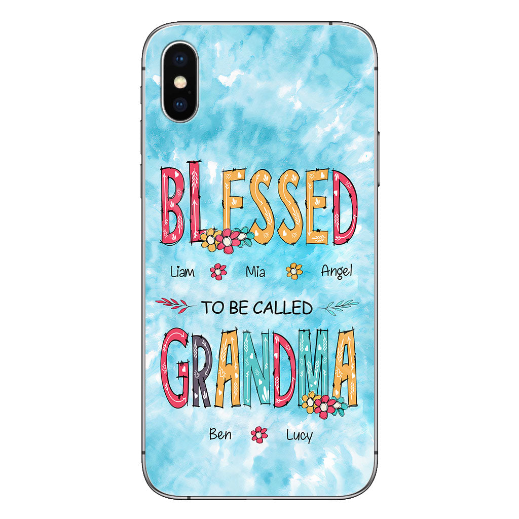 Heureuse d'être appelée grand-mère - Coque de téléphone personnalisée pour grand-mère