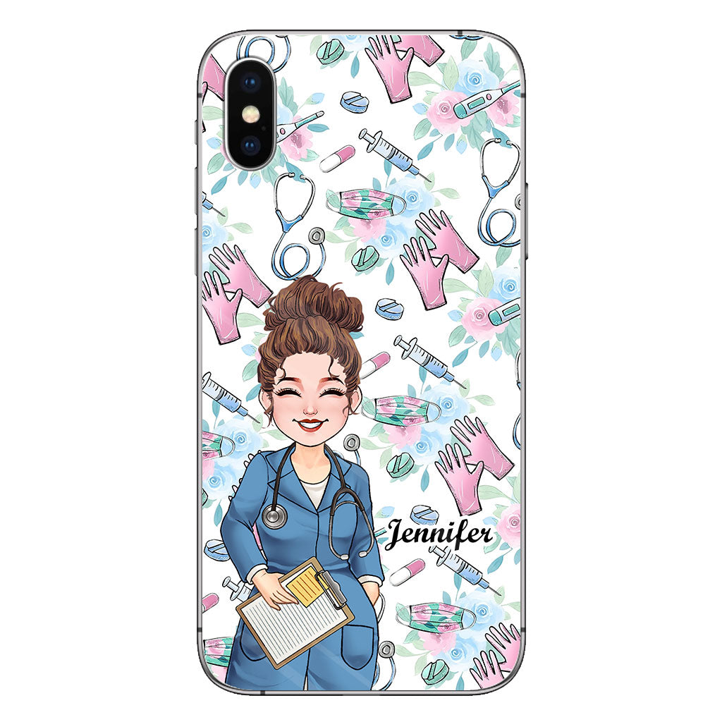Étui de téléphone personnalisé pour infirmière - Travail d'infirmière
