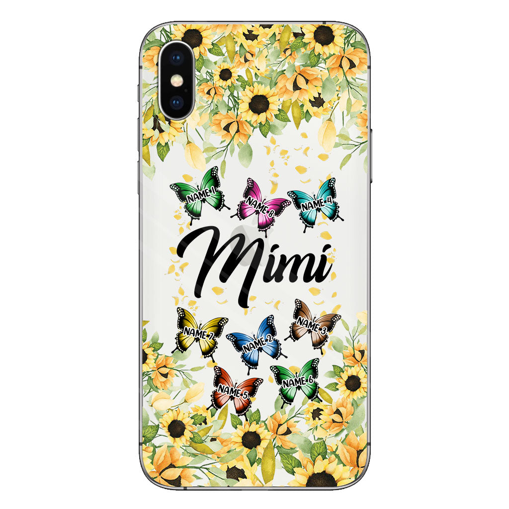 Nous t'aimons - Coque de téléphone transparente personnalisée pour grand-mère