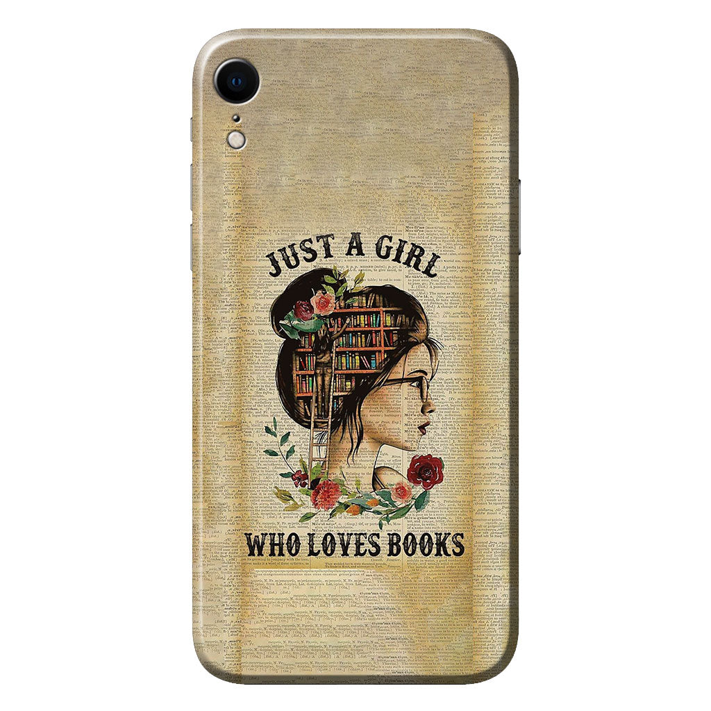 Just A Girl - Book Phone Case