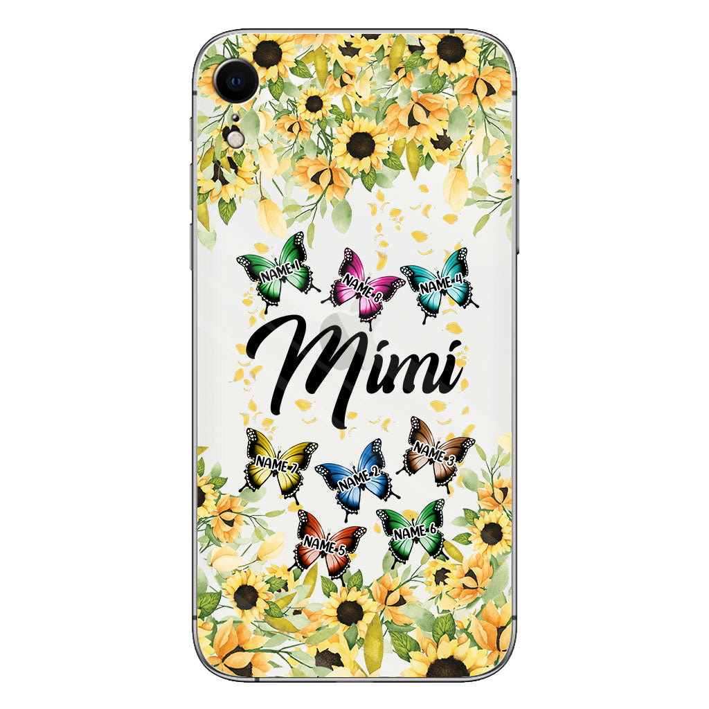 Nous t'aimons - Coque de téléphone transparente personnalisée pour grand-mère