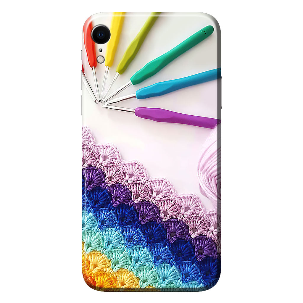 Coque de téléphone imprimée avec motif tricot 3D 062021