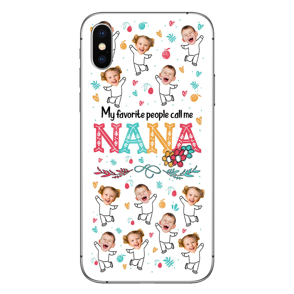 Mes personnes préférées m'appellent Nana - Cadeau pour grand-mère, maman - Coque de téléphone personnalisée